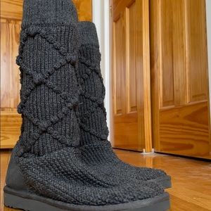 Ugg Grey Sweater Boots